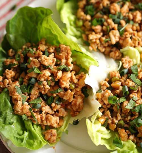 Thai Turkey Peanut Lettuce Wrap - What's For Supper